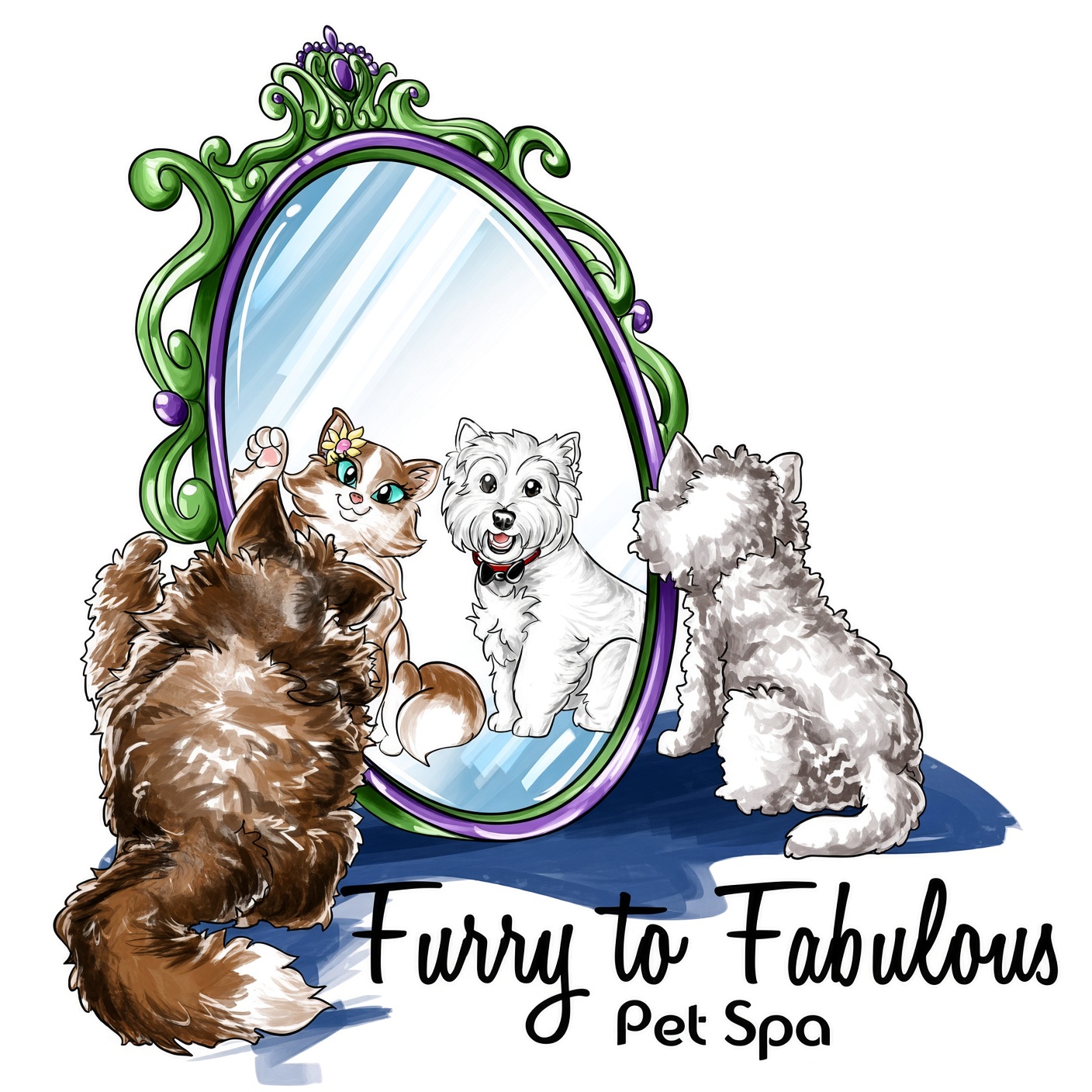 Furry to Fabulous Pet Spa logo